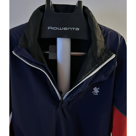 GALVIN GREEN GORE-TEX Men's XL Paclite Quarter Zip Pullover Red White Blue 1928 - Picture 4 of 16